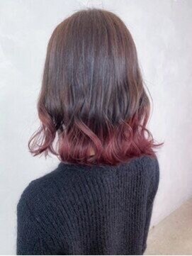 アローズ 荒尾店(arose) ＊裾カラーチェリーピンク×透明感ベージュ