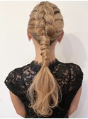 #ヘアセット#ポニーテール