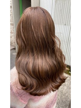 アッシュ 下北沢店(Ash) ブリーチなしWカラーでショコラベージュ