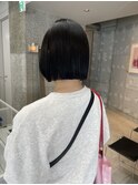 ぷつっとストレートボブ