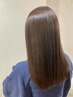 【湿気対策ストレート】カット+オーガニックストレート+オージュアTR ￥17500
