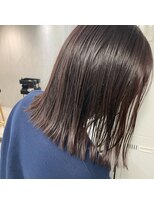 ヌーヴェル(nouvelle)&nbsp;切りっぱなしミディアム×ラベンダーグレージュ