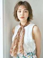 ニュイ 高槻 阪急茨木店(nui)&nbsp;黒髪ボブルフネビージュ小顔ワンレンスペインカール