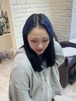シュガー ヘアアンドネイル 仙台(SUGAR) blue + black