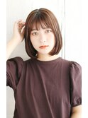 ボブ×ナチュラルブラウン　20代 30代