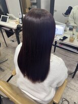 アジールヘア 所沢プロペ通り店(agir hair)&nbsp;レッドブラウンメルティカラー似合わせカットケアブリーチ所沢