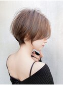 小顔ショート#髪質改善#白髪ぼかし#鎌倉#40代#50代#グレージュ