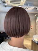 切りっぱなしボブミニボブタッセルピンクラベンダーブラウン