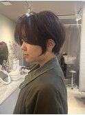 前髪なしショート