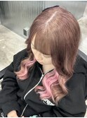 #ブリーチ#縮毛矯正#ダブルカラー#エクステ#インナーカラー