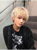 MEN’S HAIR/ブルーブラック/フェザーパーマ/渋谷ア