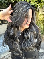 ディモアンド 表参道(Dimo&)&nbsp;xハイライト/イメチェン/ホワイトブロンド/外ハネボブ/美髪/