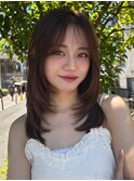 オリーブグレー/韓国風巻き/レイヤーカット/髪質改善/縮毛矯正