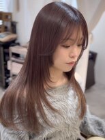 アットティー 金沢八景(at tee...)&nbsp;顔周りレイヤー&ピンクブラウン＊°