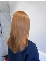 ネウィ 天王寺(newi) Wカラー × 髪質改善トリートメント オレンジカラー