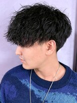 ディスイズバーバー(THIS IS BARBER) ツイスパ ツーブロックマッシュ 束感 黒髪ショート【札幌】