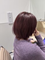 カルム 天神大名(calme) 【calme】レイヤーボブ ピンクラベンダー ピンクカラー