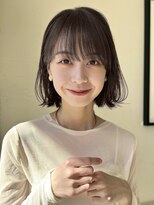 ハニーシブヤ(HONEY shibuya)&nbsp;ボブ/イメチェン/ダークブラウン/脱白髪染め２
