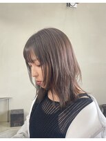 シアン(cyan) ハッシュカット×グレージュ