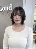 ミディアム/ハッシュカット/レイヤーカット/グレージュ/川崎200