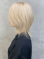 ダブルトーキョー シブヤ(W-TOKYO SHIBUYA)&nbsp;ショートレイヤーカットウルフカットハイトーンブリーチリタッチ