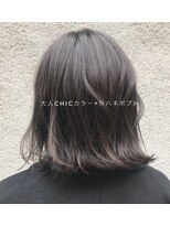 リンク ヘアスペース(Link hair space) 【Link西村】[お客様スタイル60］#大人ミディアム#暗髪#ベージュ