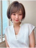 LallYou　錦糸町　フリンジウェーブミルキーベージュショート