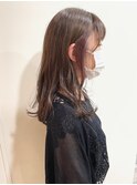 【MIO】インナーカラー×ピンクパープル×グレージュ
