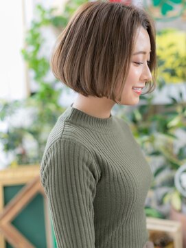 カバーヘア イヴ 戸頭店(COVER HAIR EVE) ★小顔センターパートニュアンスカラー大人ボブ20代30代40代★8