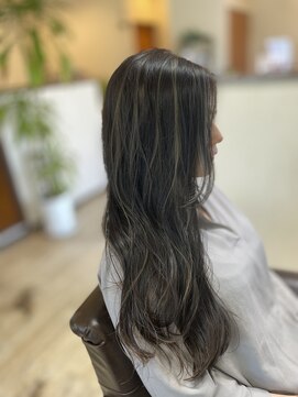 アンダンテヘアケアアンドデザイン(Andante HAIR care&design) コントラストハイライト・ロング