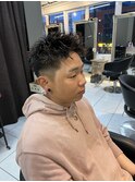 ツイストパーマジェットモヒカンスウィングアップバングショート