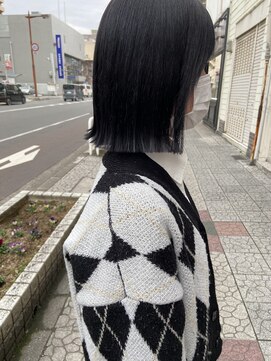 ボアップ(boappu) #コリアンブラック#韓国風#切りっぱなし#ボブ