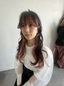 エマ(emma) ピンクベージュのインナーカラー!!