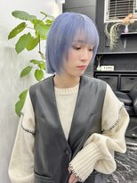 チュダック(ChuDuck)&nbsp;韓国風《ペールブルー》ハイトーン/ケアブリーチ/ダブルカラー