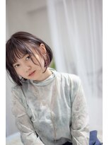 アッシュ 池袋店(Ash)&nbsp;10代20代30代『パープル系イヤリングカラー』　＃池袋駅