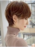 20代30代40代50代耳かけショート前髪なしハンサムショートカット