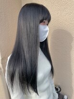 シンク オモテサンドウ(sync omotesando)&nbsp;艶感たっぷり地毛風艶グレー20代30代