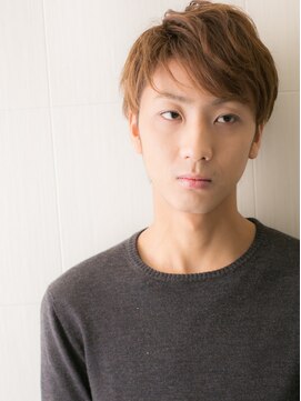 モッズヘアメン 名護大東店(mod's hair men) ハイトーンカラー斜めバングで小顔効果！メンズショートh名護