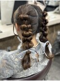 ツインヘアセット