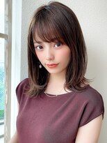 アフロート ディル(AFLOAT D'L)&nbsp;★小顔レイヤーカットデジタルパーマチェリーブラウン