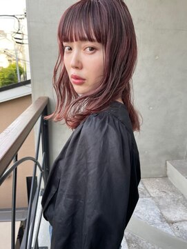 ソワ オモテサンドウ(SOIE OMOTESANDO) ケアブリーチで見せるくすみピンクカラー