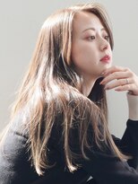 ケーツー あべのキューズモ－ル店(K-two)&nbsp;透明感カラー*イルミナカラー*ロングヘア*センターパート*美髪