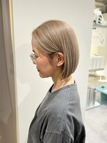 ノウハウ キョウト(KNOWHOW kyoto)&nbsp;ハイトーンボブ/くすみベージュ/ベージュカラー