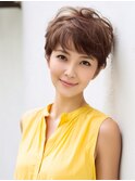 ★暗めカラーグランマッシュフェイスフレーミングデザインカラー