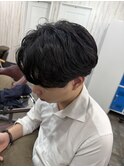 毛流れパーマ