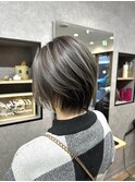 ホワイトグレージュ/チェリーブラウン/ミニウルフ[稲毛/稲毛駅]
