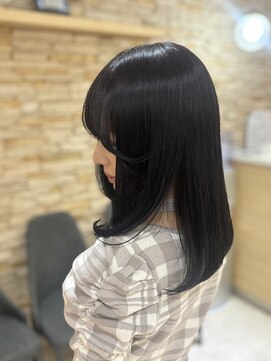 ジップ 土気あすみが丘店(ZIP) 暗髪/透明感ヘア/グレージュ/ブルージュ/ストレート/髪質改善