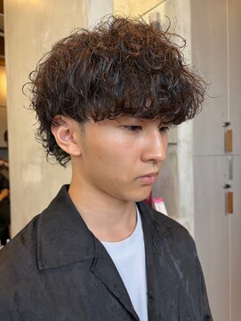 エリマバイフィフス 調布(elima by fifth) マッシュウルフ×波巻きスパイラルパーマスタイル