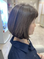 アッシュ 仙川店(Ash)&nbsp;30代40代50代60代絶壁解消前髪あり小顔前下がり丸みショートボブ