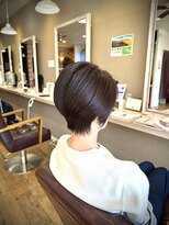 ヘアーメイクロージー 八軒店 (HAIR MAKE ROSY)&nbsp;30代40代50代絶壁解ひし形小顔ま下がりショート大人ボブ